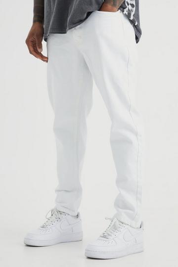 White Tapered Rigid Jean