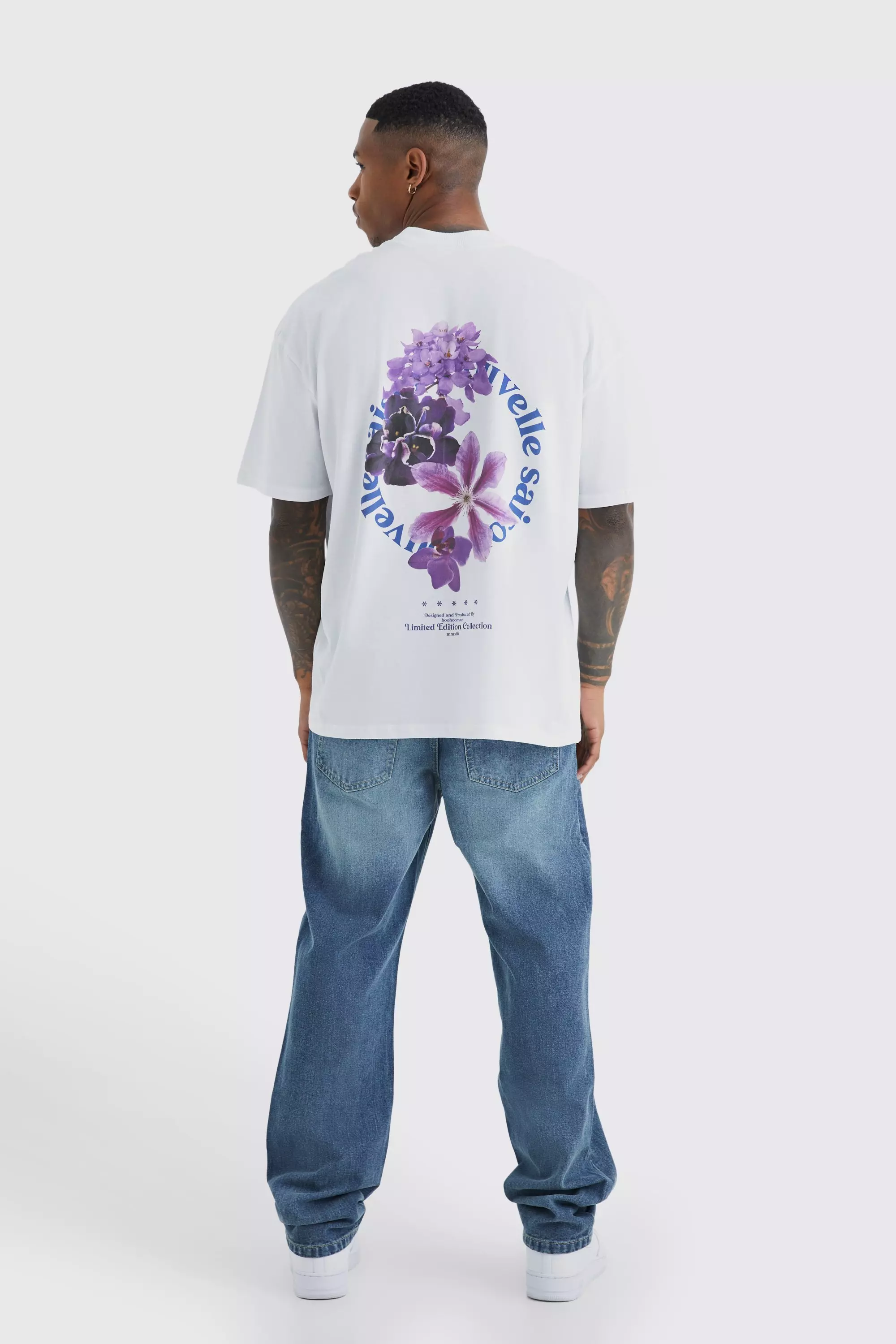 Vintage blue Relaxed Rigid Jean صورة بديلة