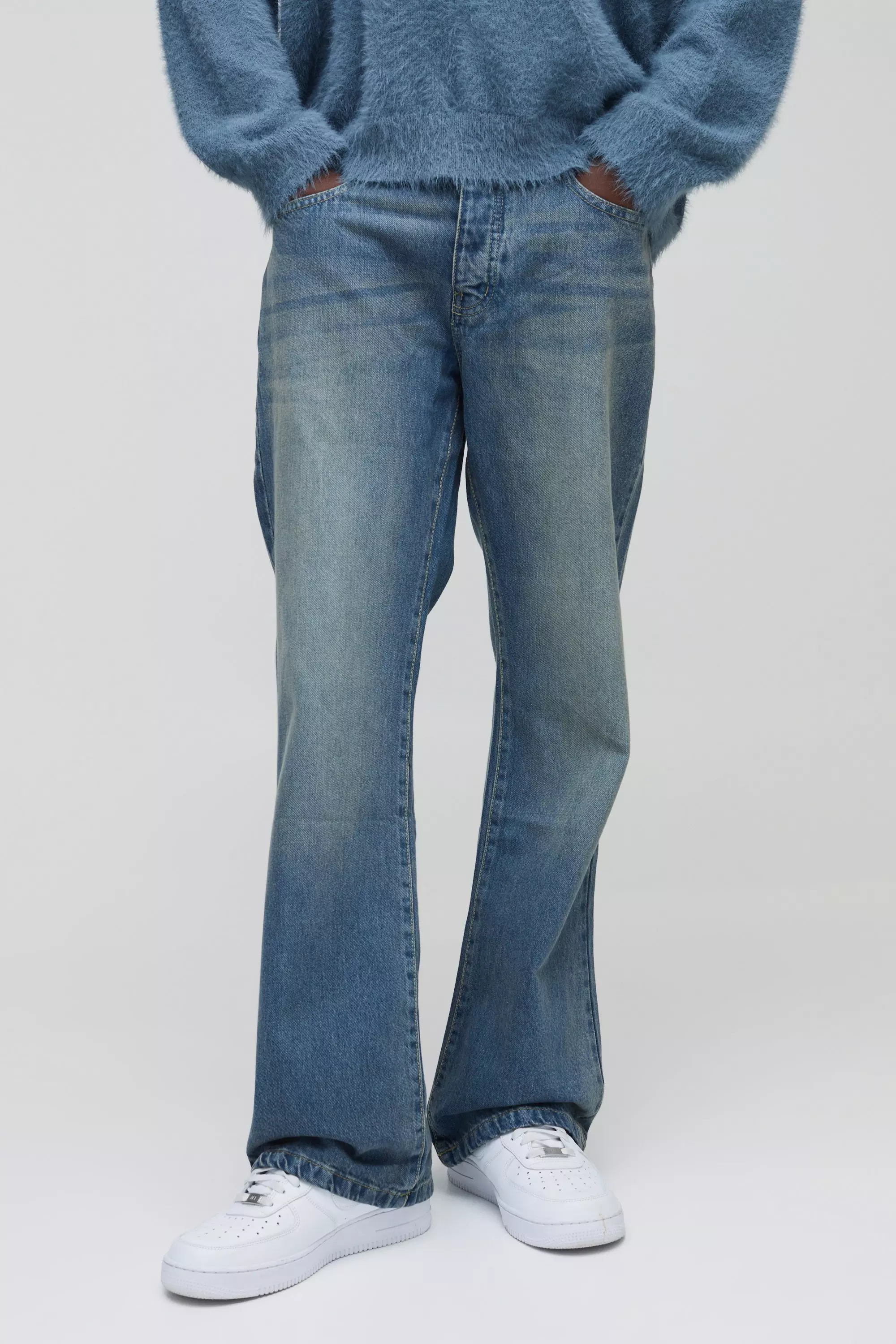 Vintage blue Relaxed Rigid Flare Jean alternative image