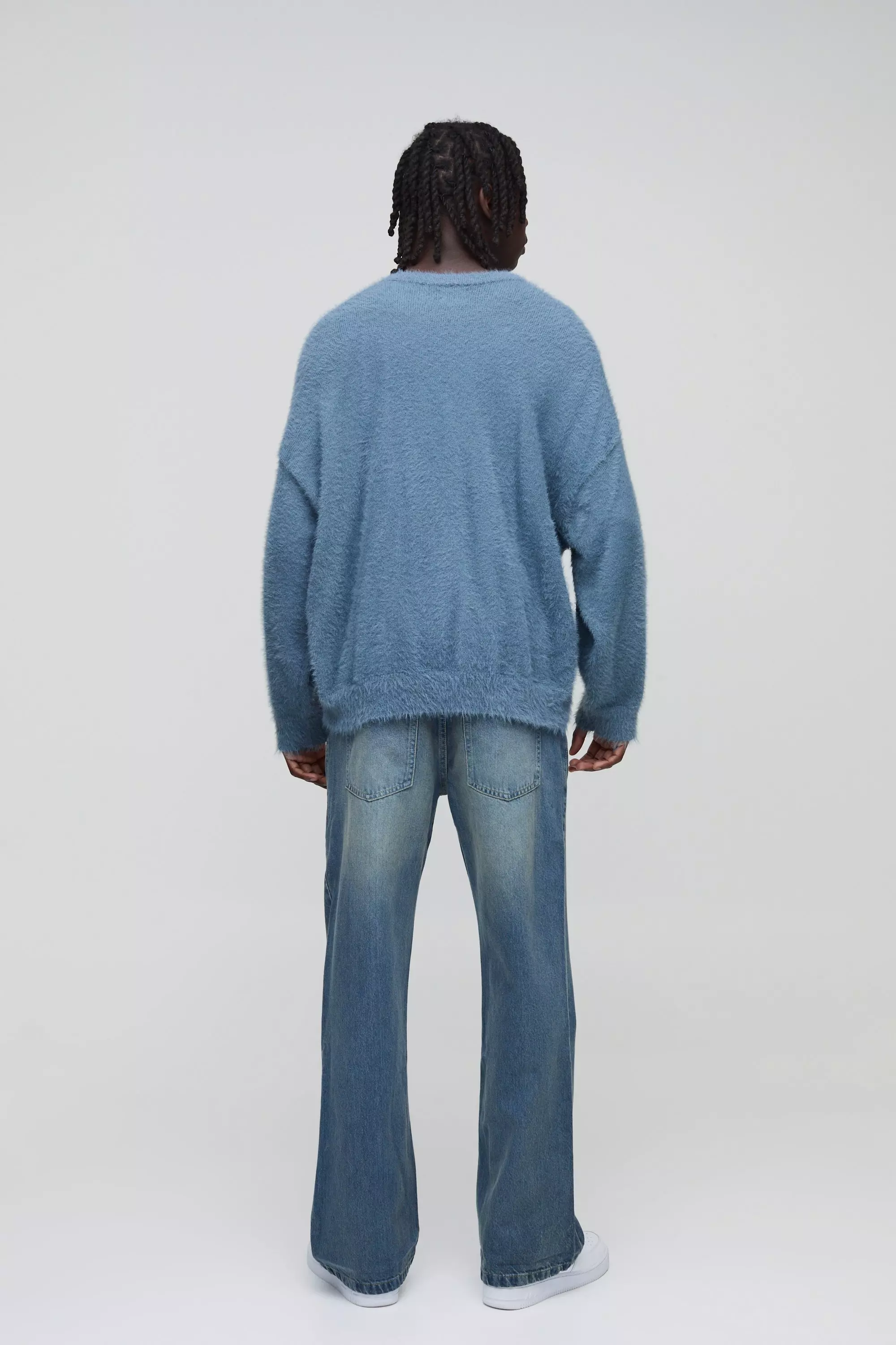 Vintage blue Relaxed Rigid Flare Jean alternative image