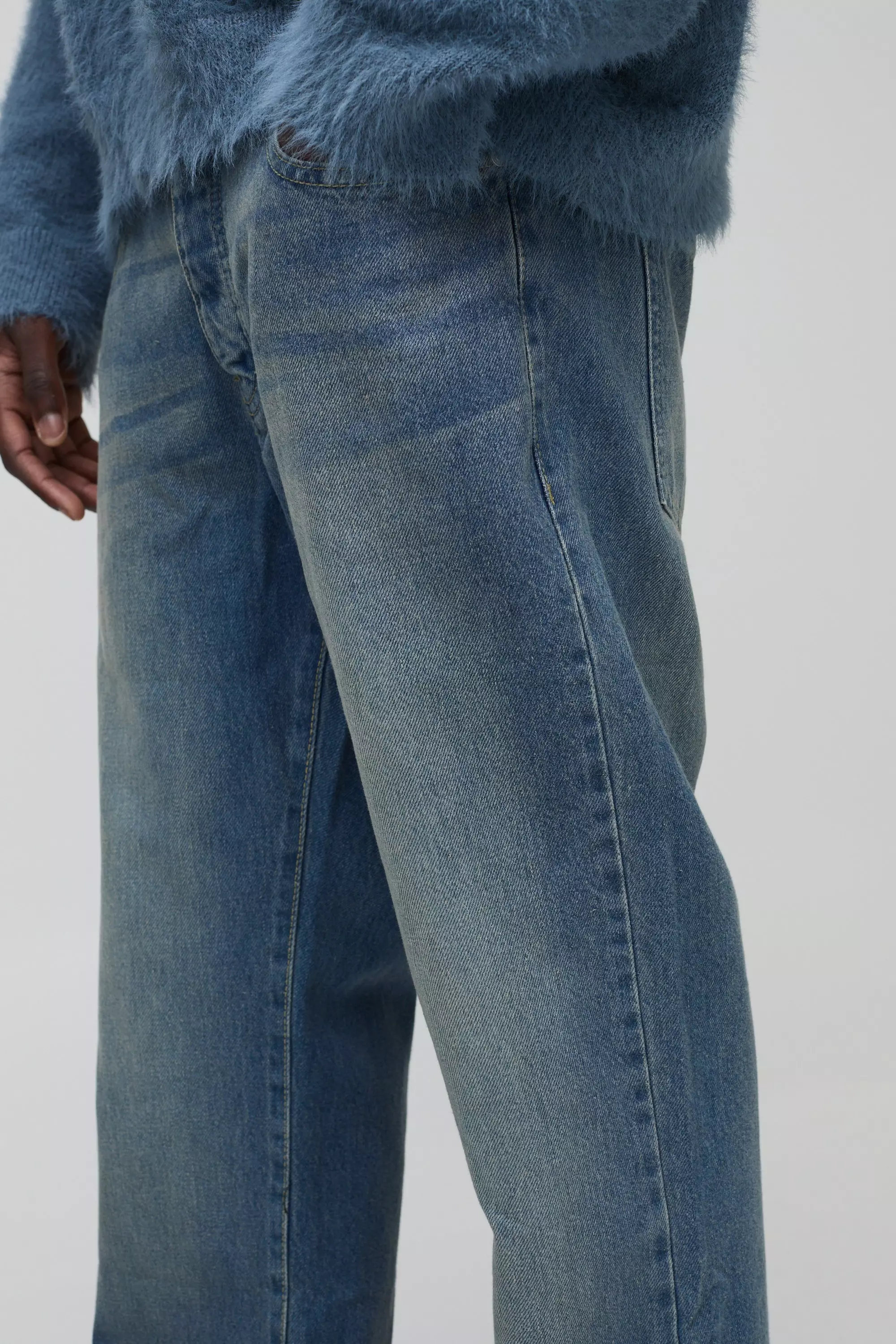Vintage blue Relaxed Rigid Flare Jean alternative image