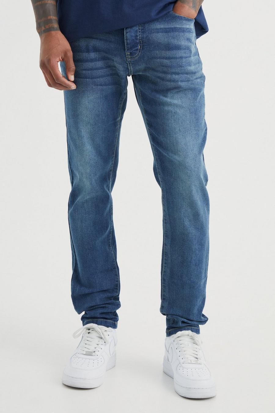 Jeans Skinny Fit in Stretch, Vintage blue