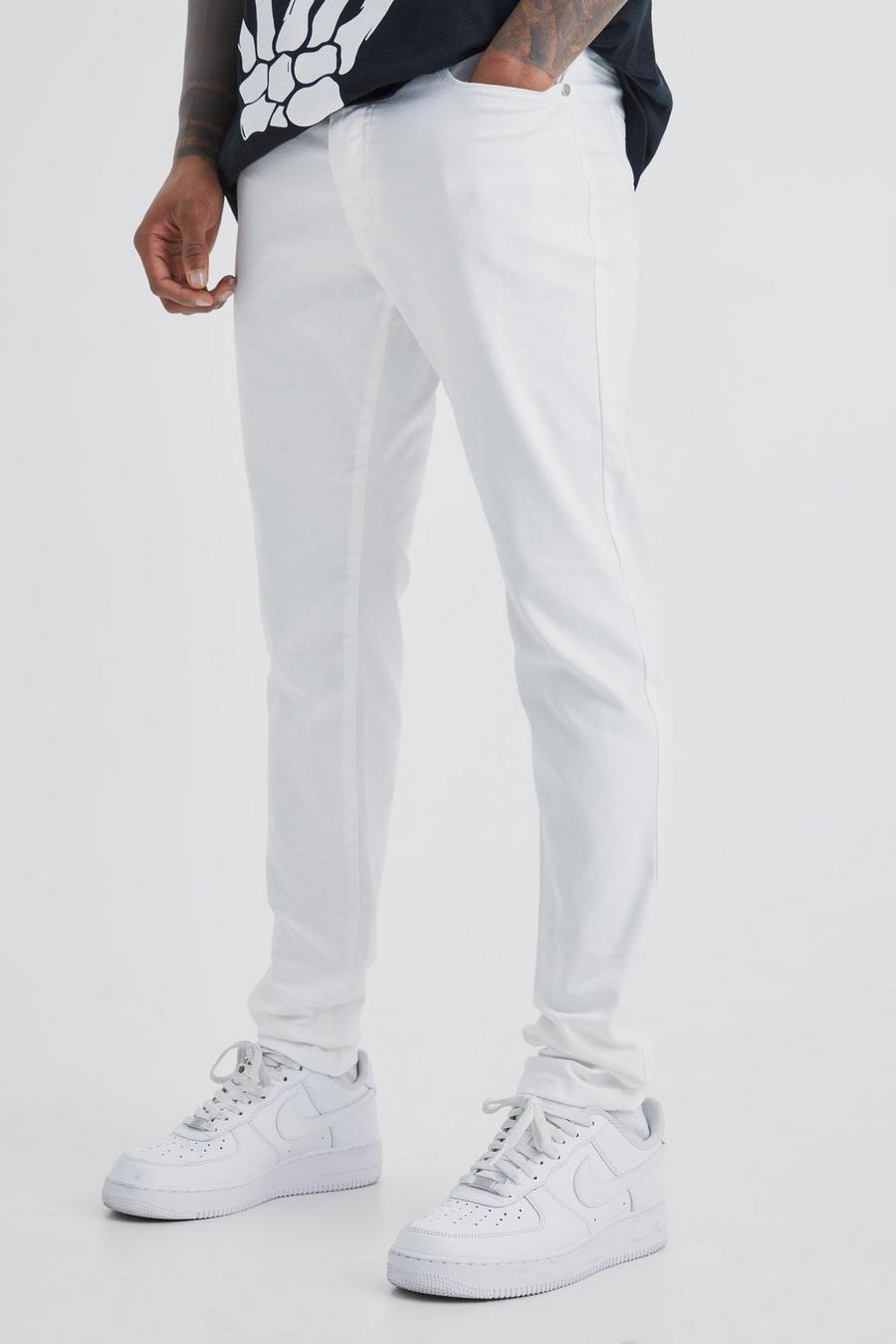 Skinny Stretch Jeans, White