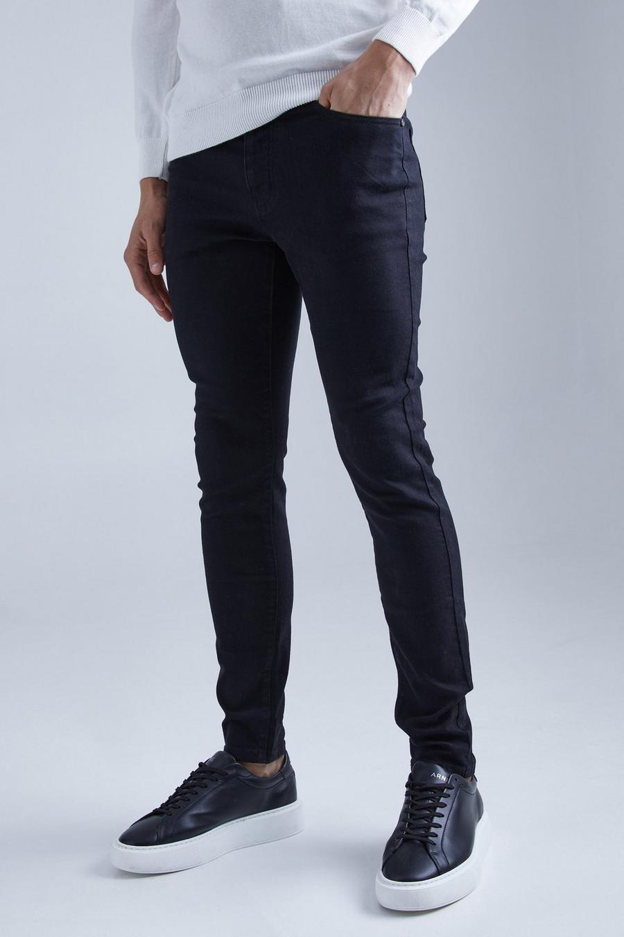 True black Stretch Skinny Jeans image number 1