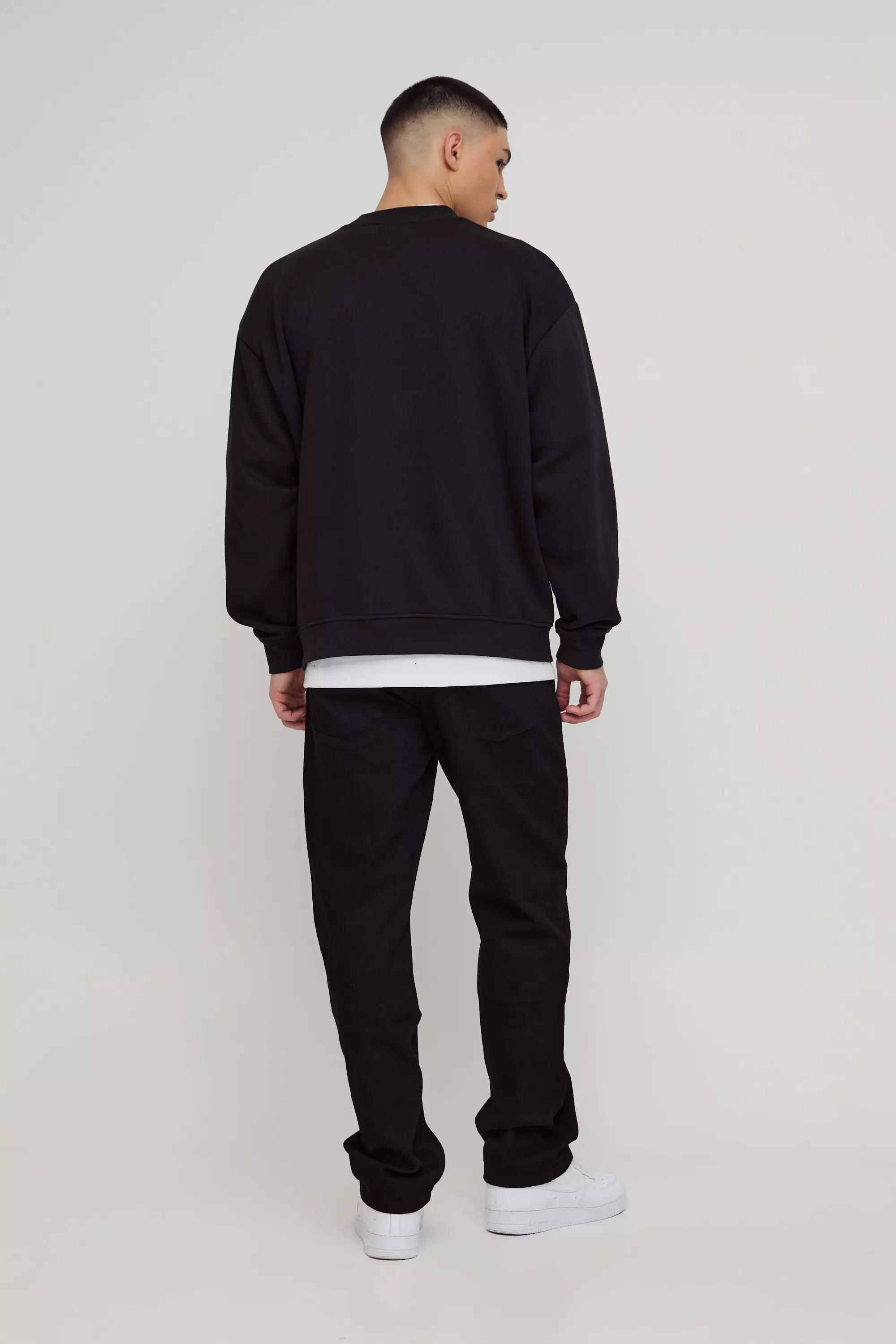 True black Relaxed Rigid Jean alternative image