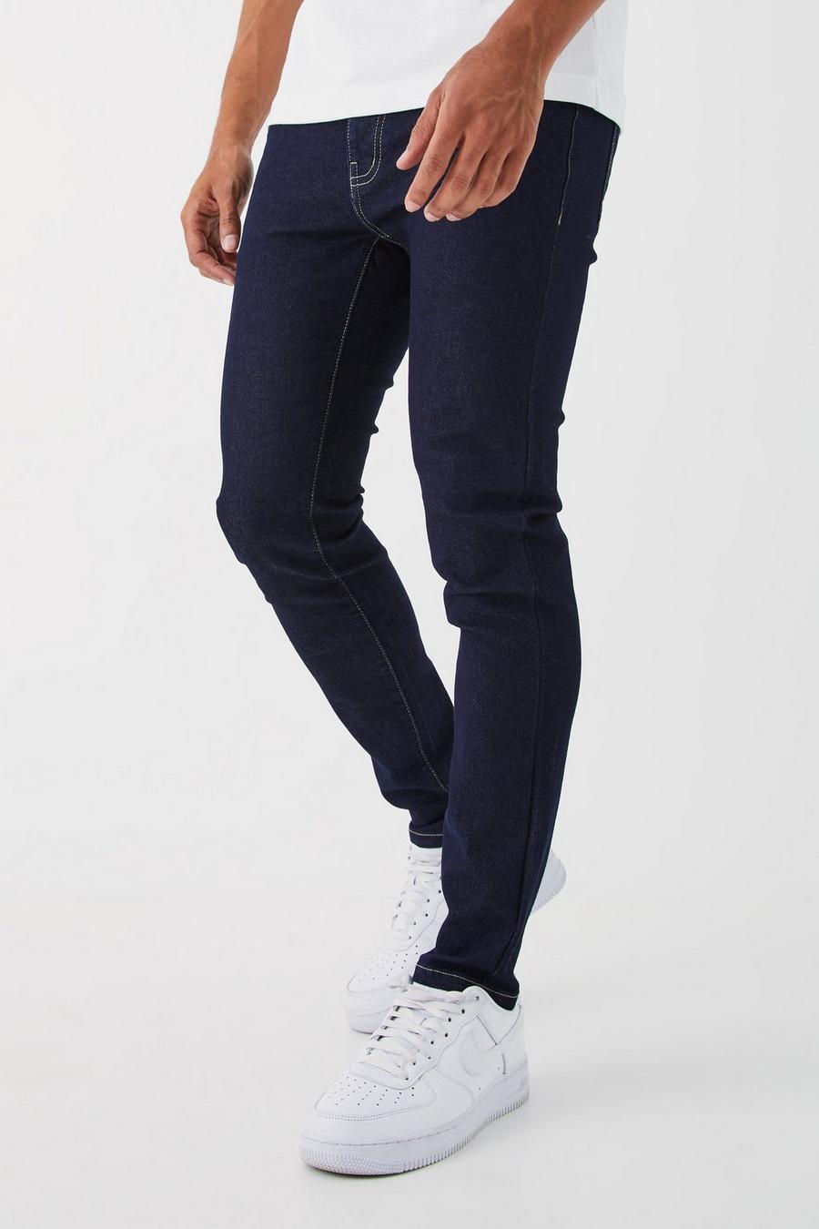 Skinny Stretch Jeans, Indigo blau