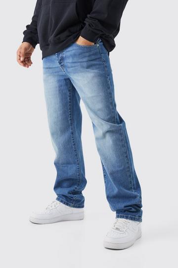 Relaxed Rigid Jean mid blue