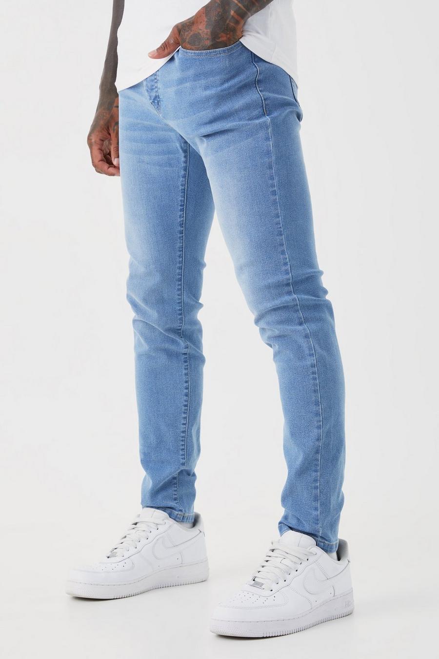 Skinny Stretch Jeans, Light blue bleu