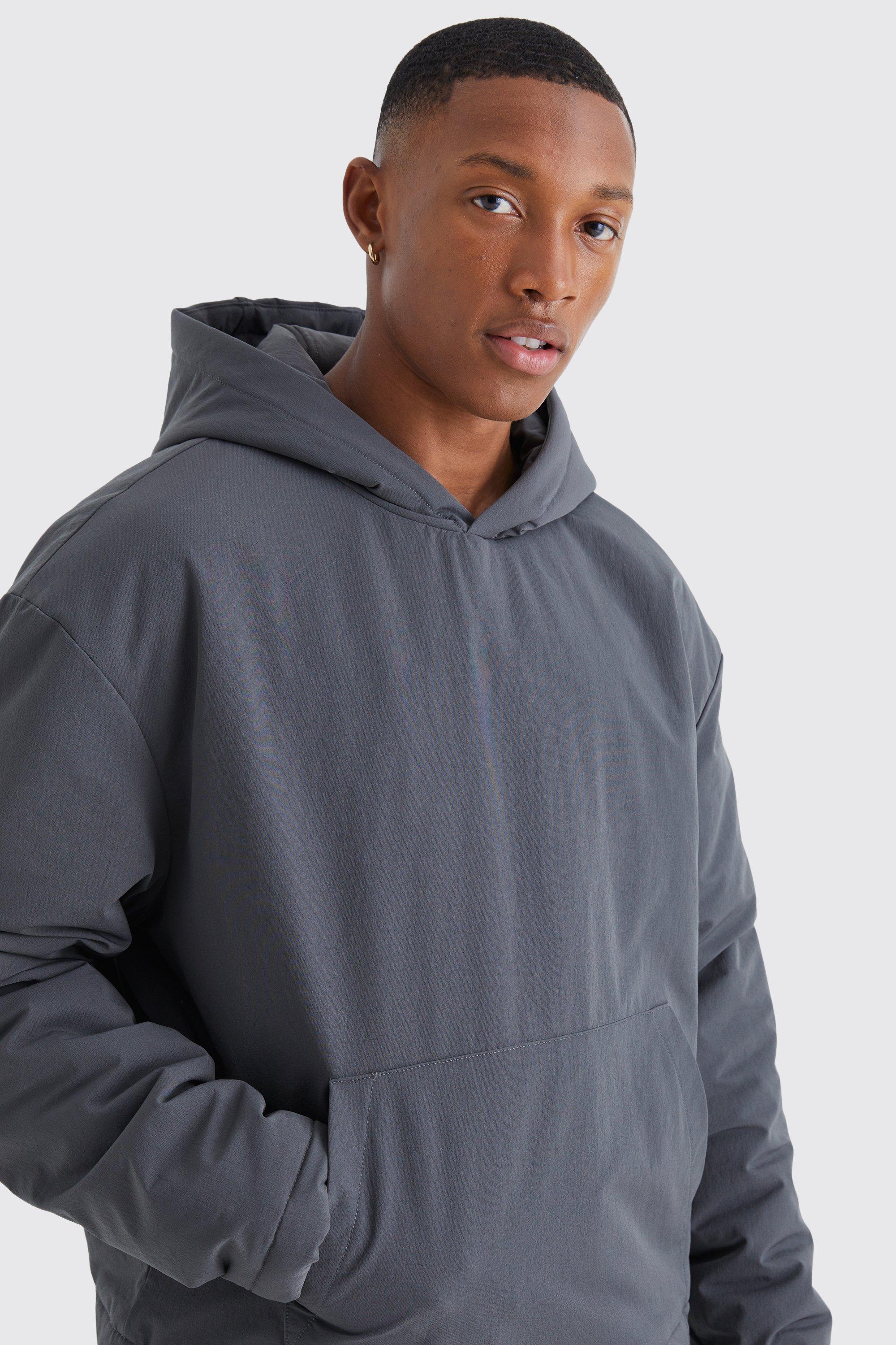 Boxy Washed Nylon Hoodie