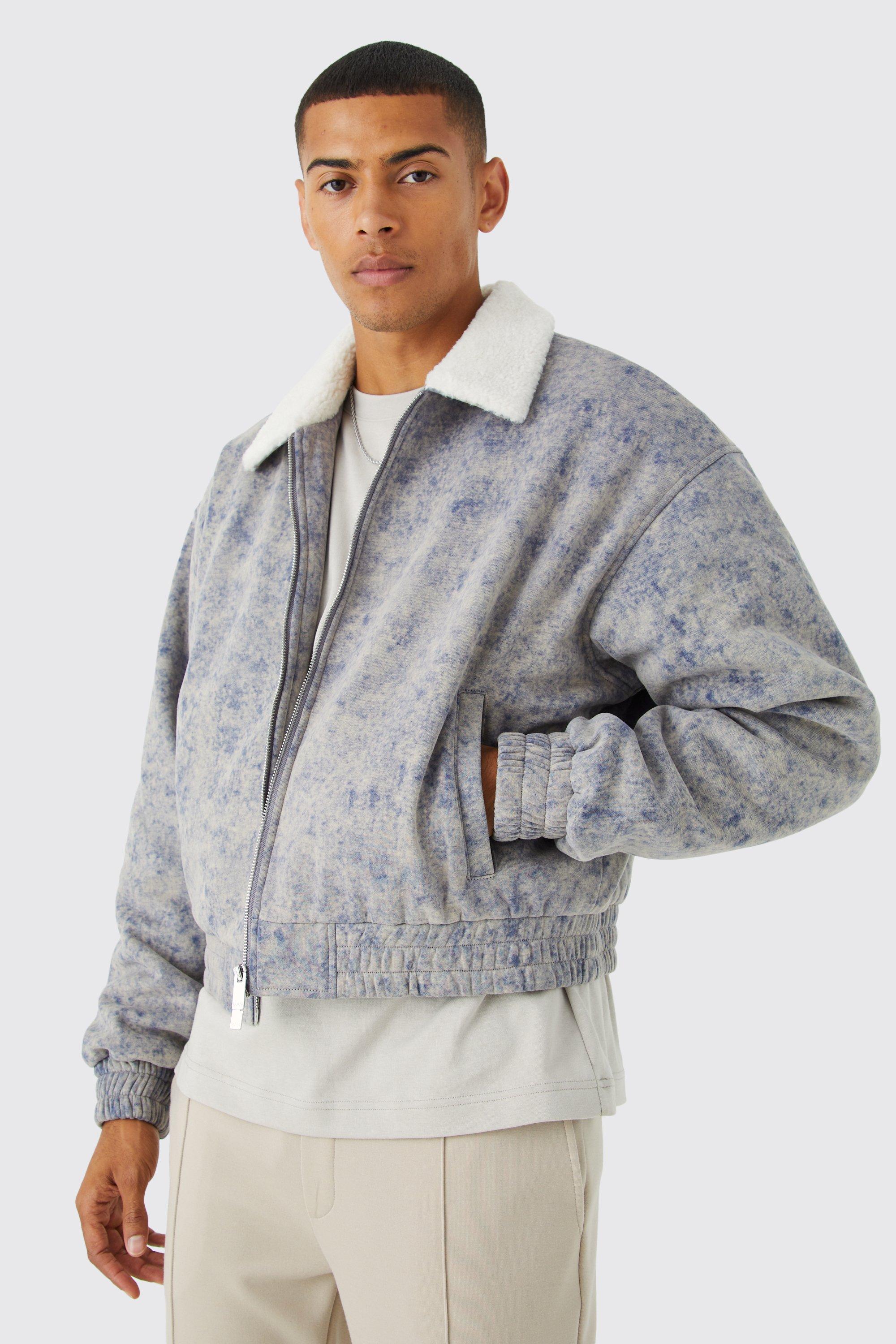 Bomber col mouton discount homme