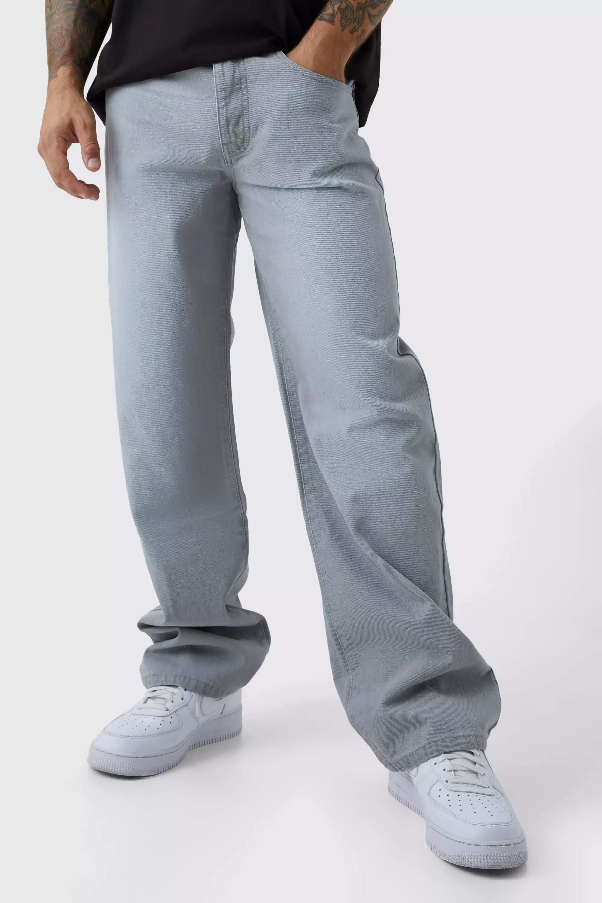 Ice grey Baggy Rigid Jean alternative image