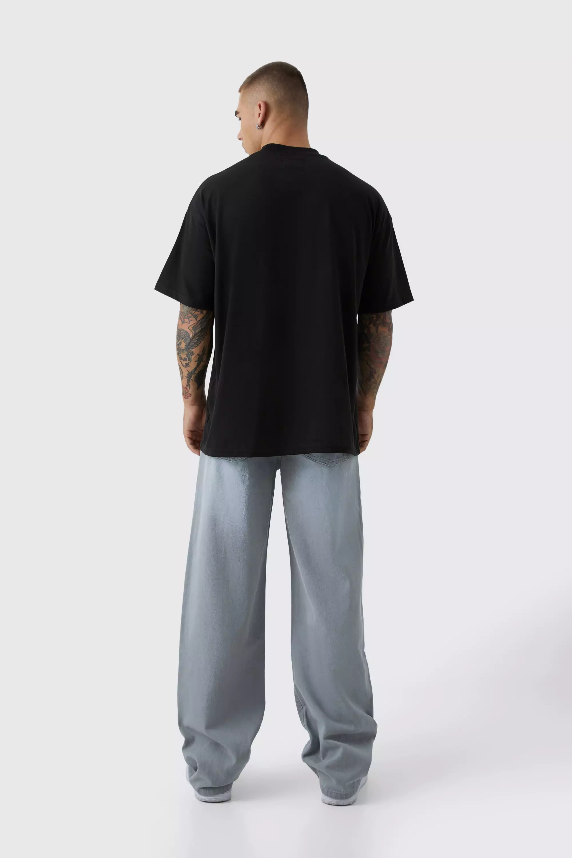 Ice grey Baggy Rigid Jean alternative image