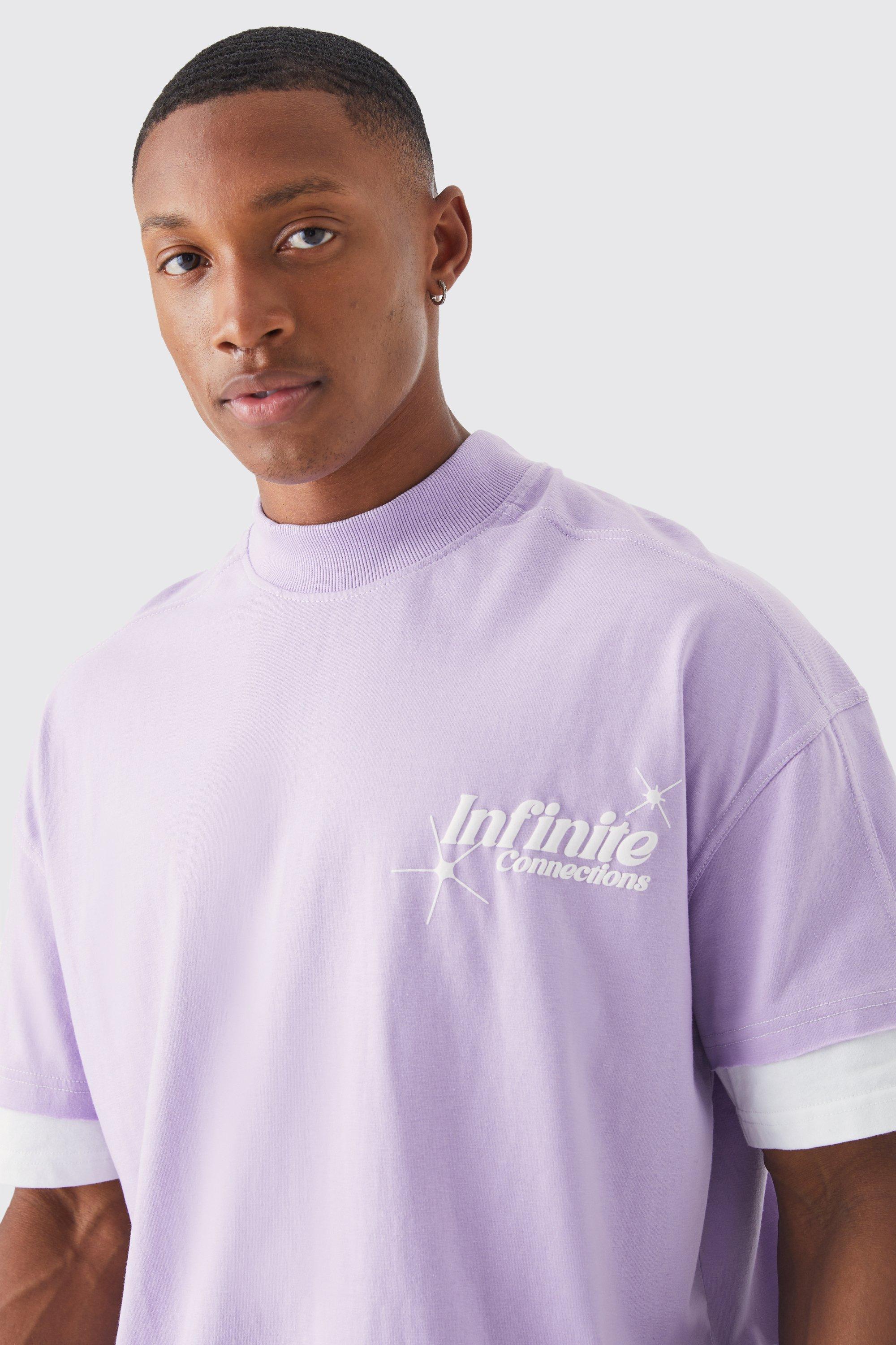 Oversized Boxy Faux Layer Infinite T shirt