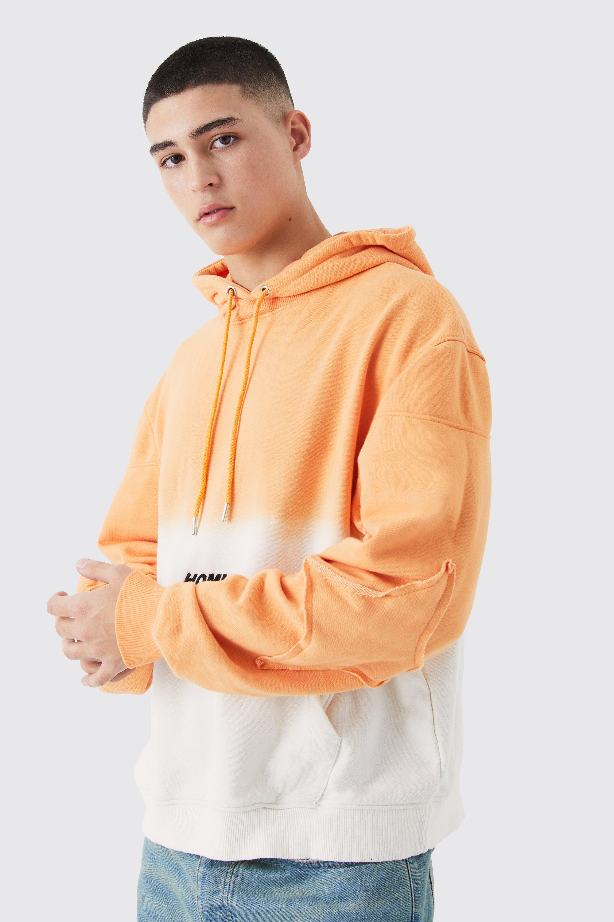 Oversized Boxy Ombre Homme Hoodie