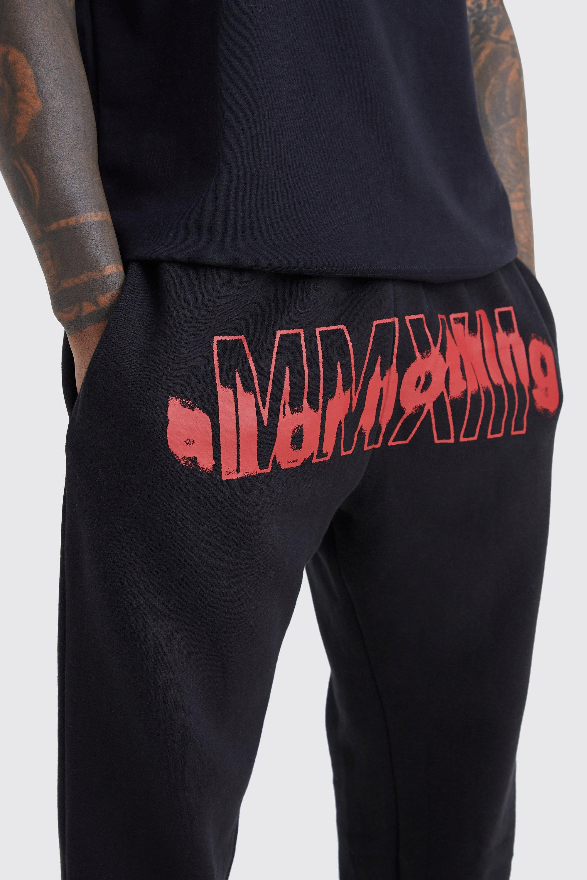 Crotch print sweatpants sale