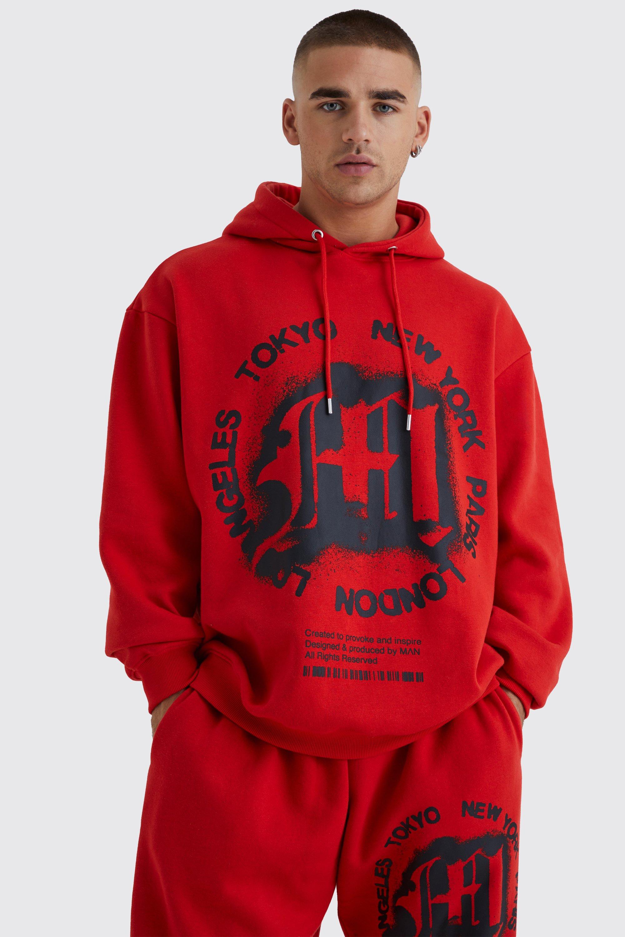 Red hot sale boohoo tracksuit