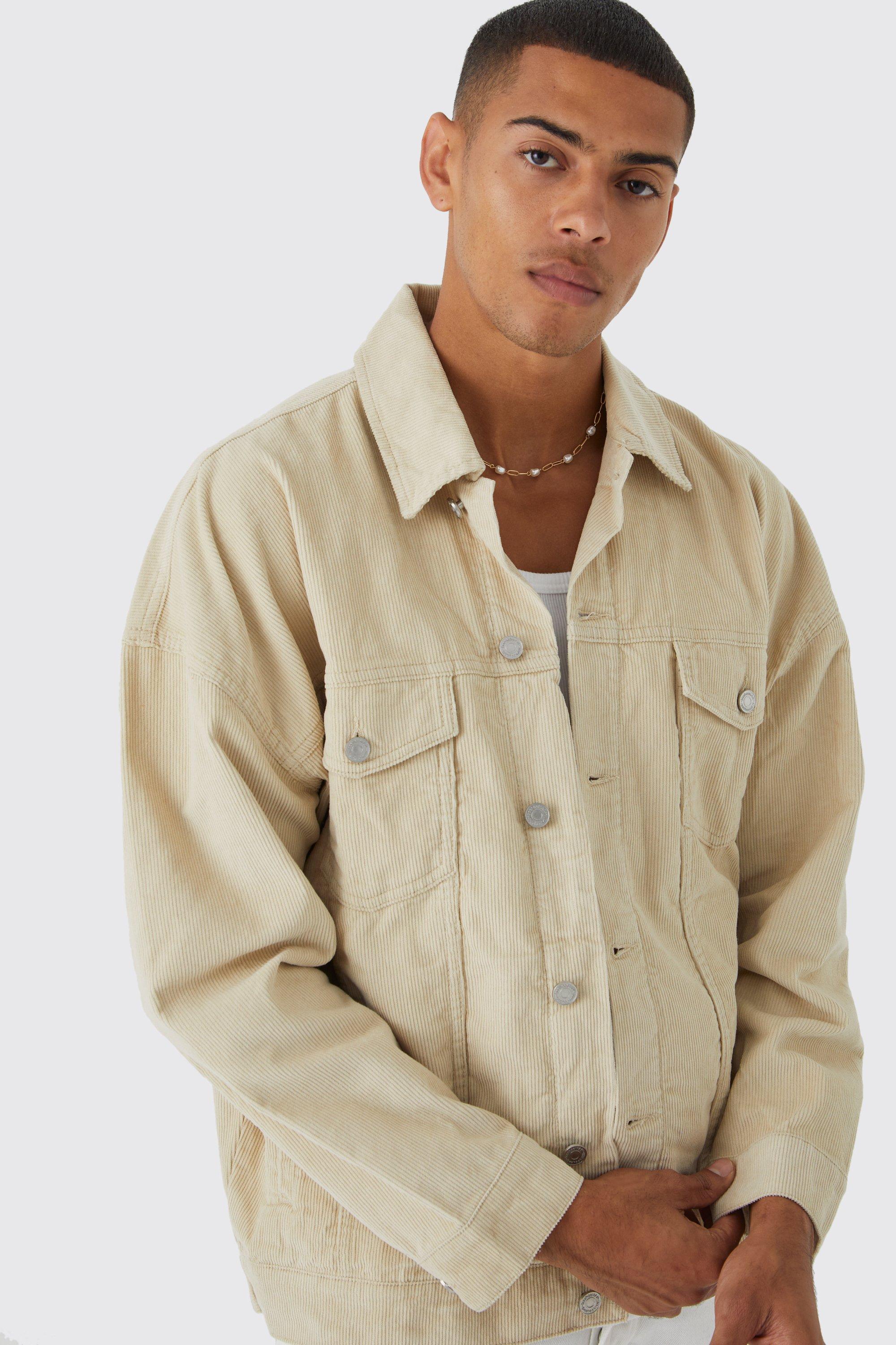 Corduroy shop jacket boohoo