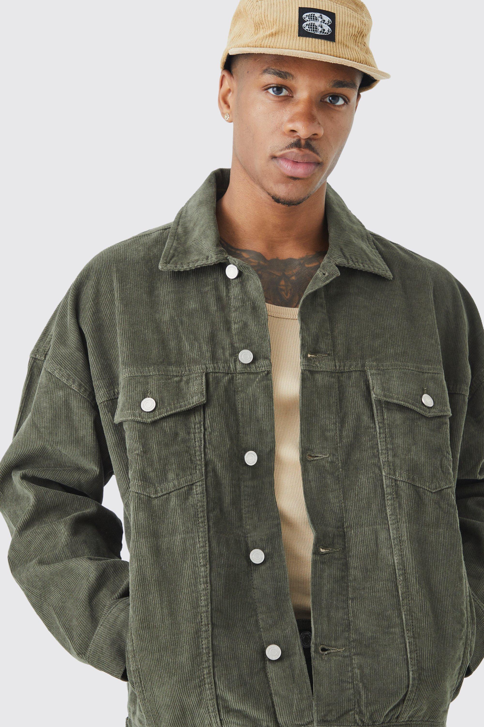 Olive corduroy deals jacket mens