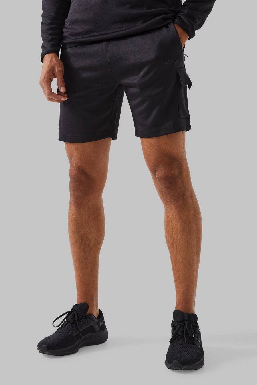 Active Cargo-Shorts, Black schwarz