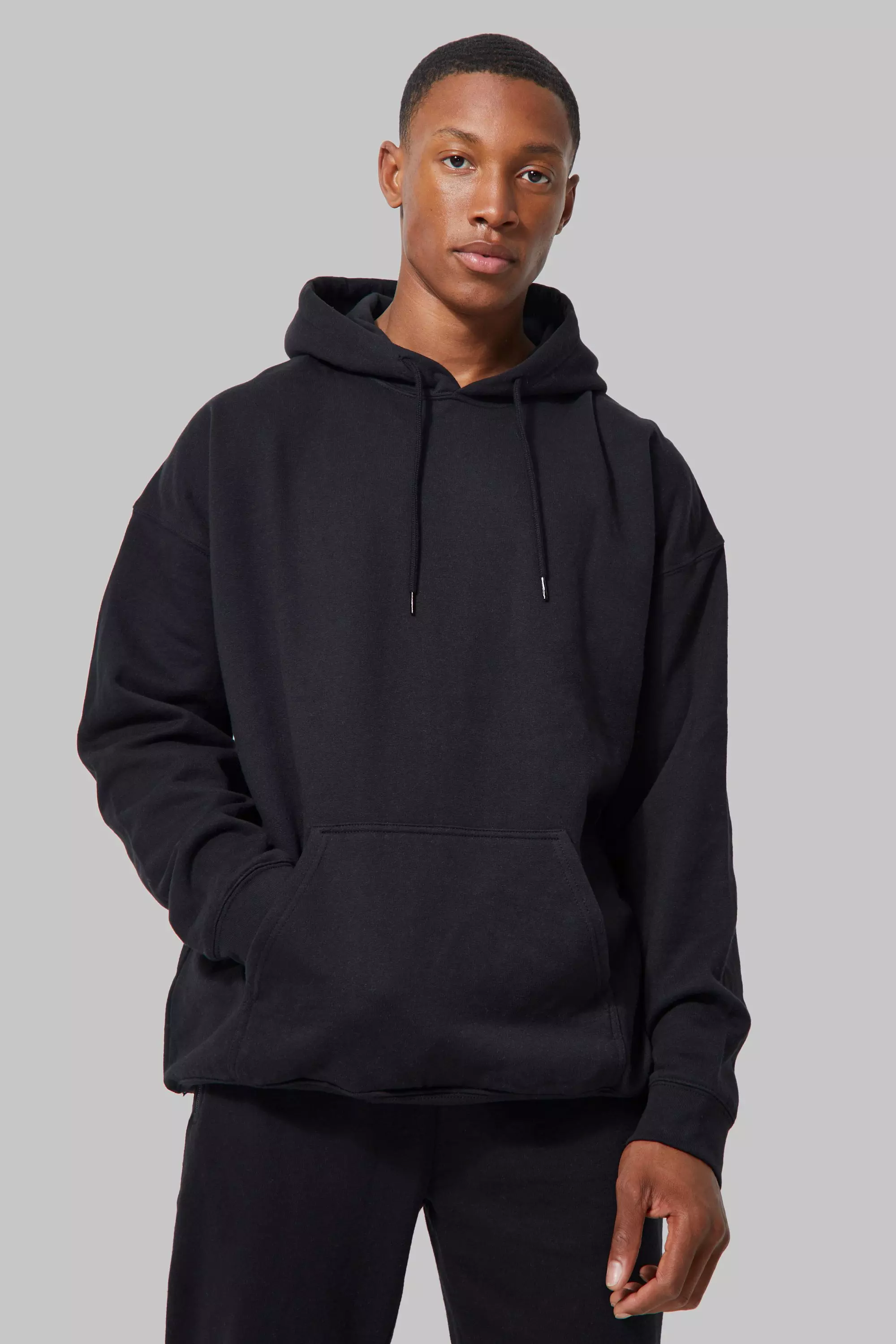 Grey oversized champion hoodie sale