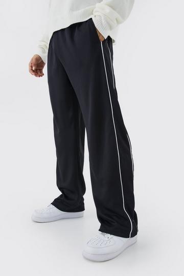 Tricot Wide Leg Sweatpant black