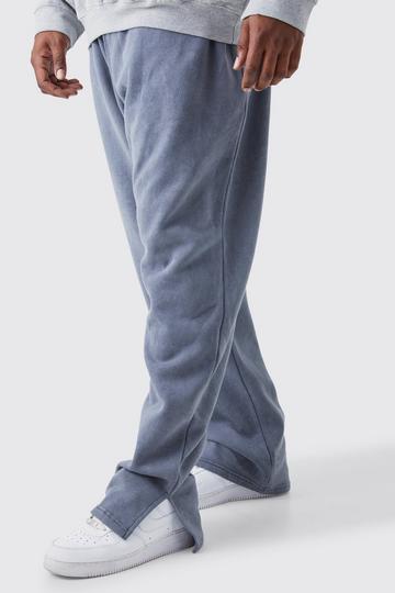 Plus Core Split Hem Washed Jogger charcoal