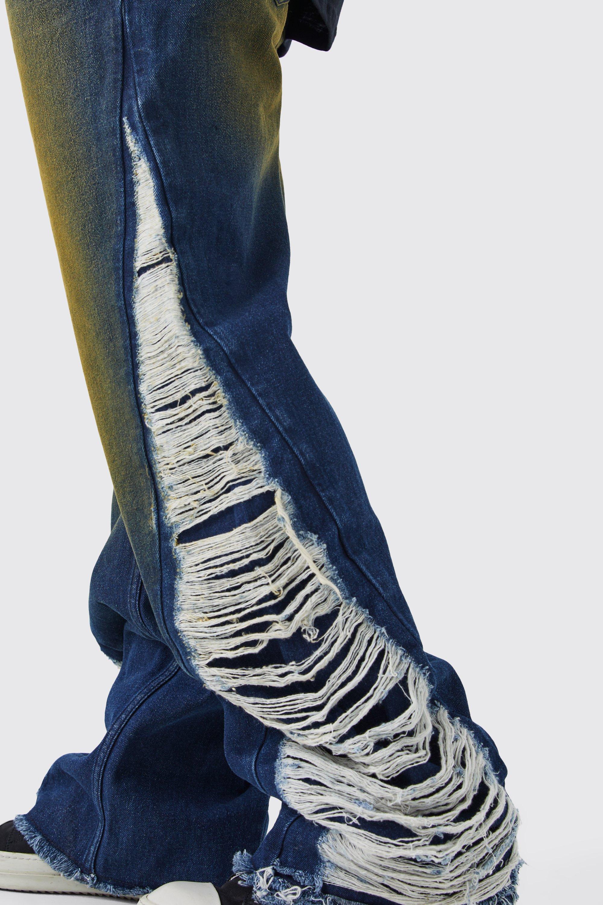 Plus Size Indigo Blue Ripped Jogger Jeans