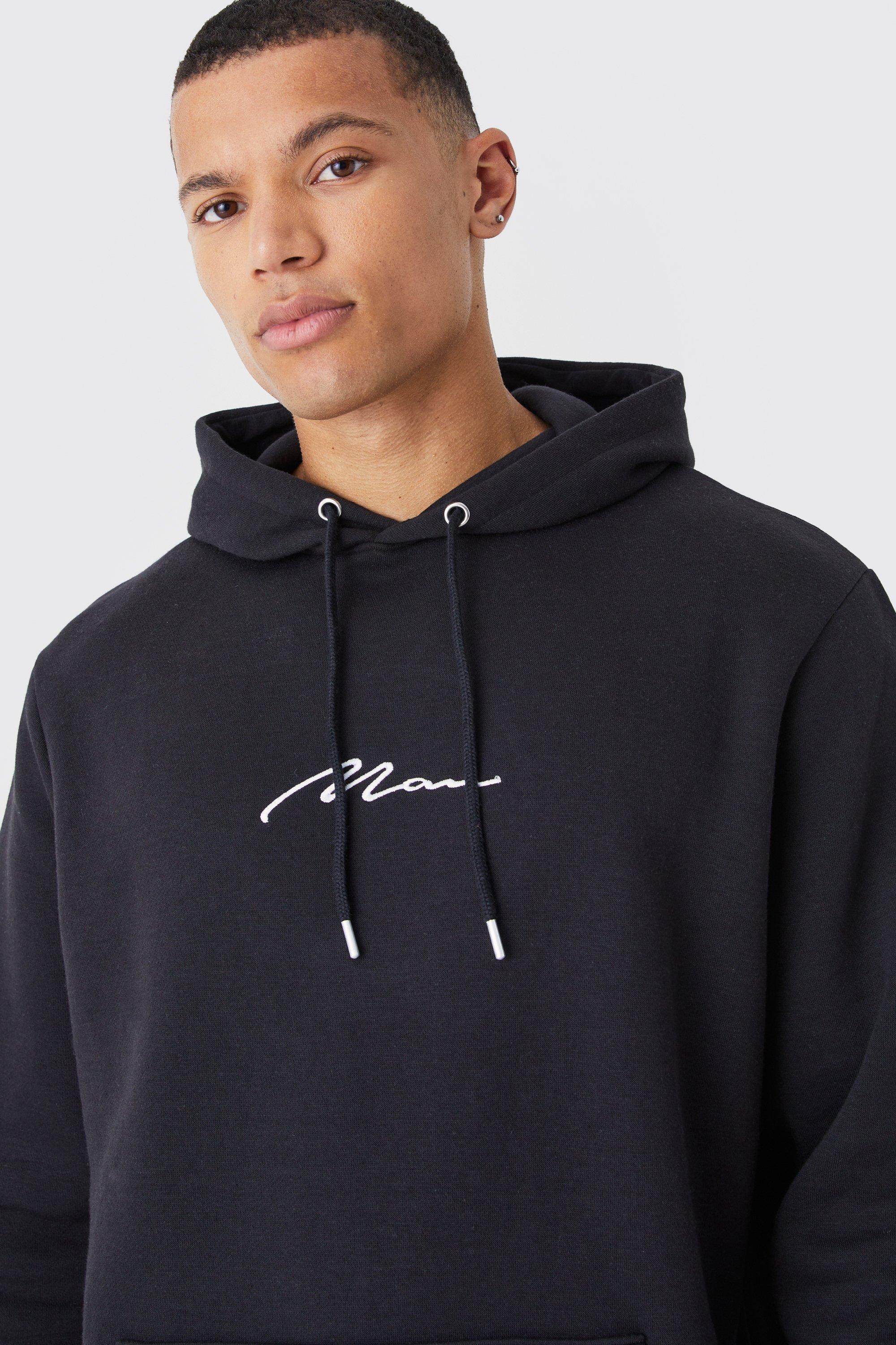 Tall Man Signature Over The Head Hoodie