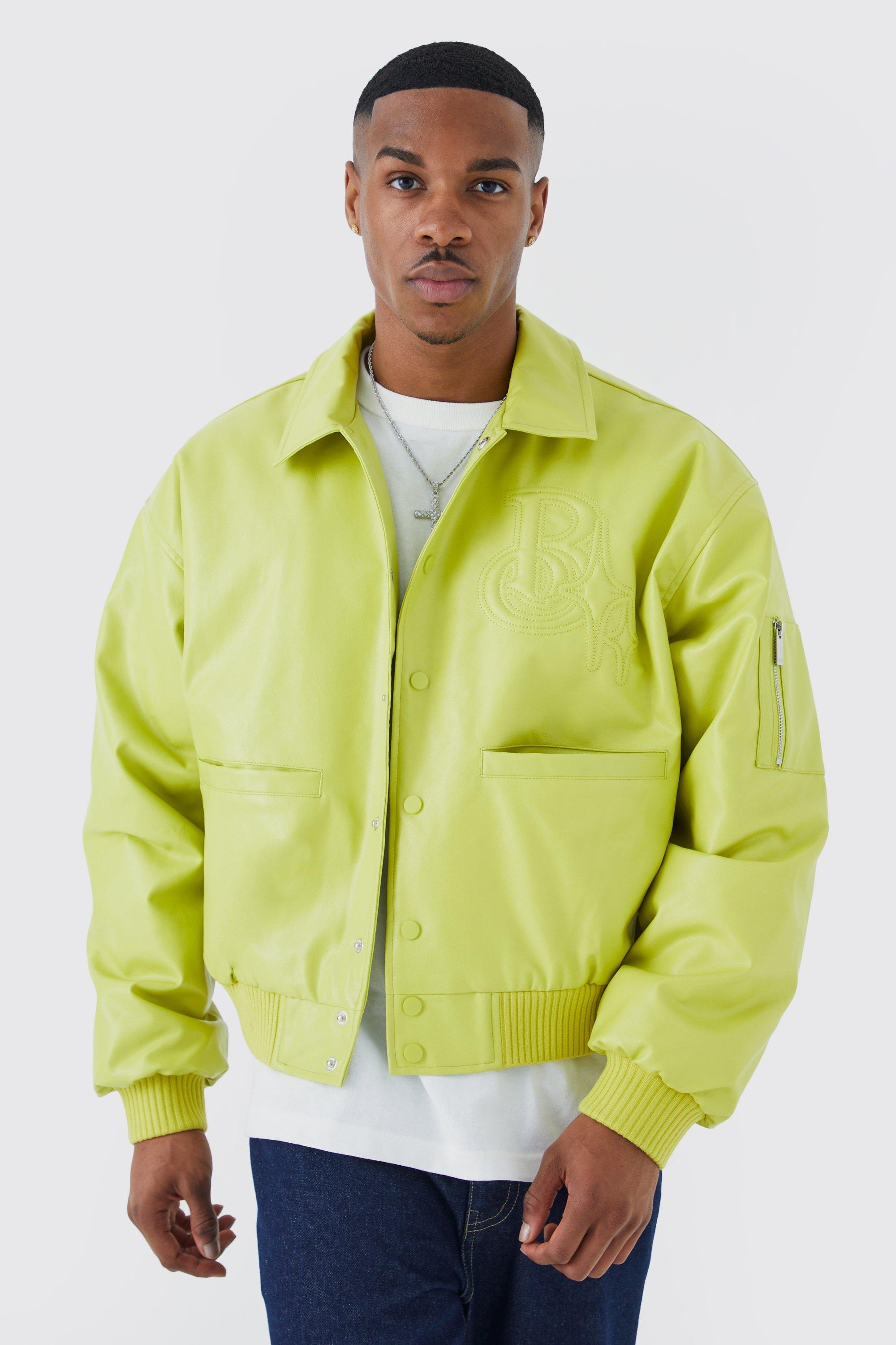 Lime green bomber outlet jacket