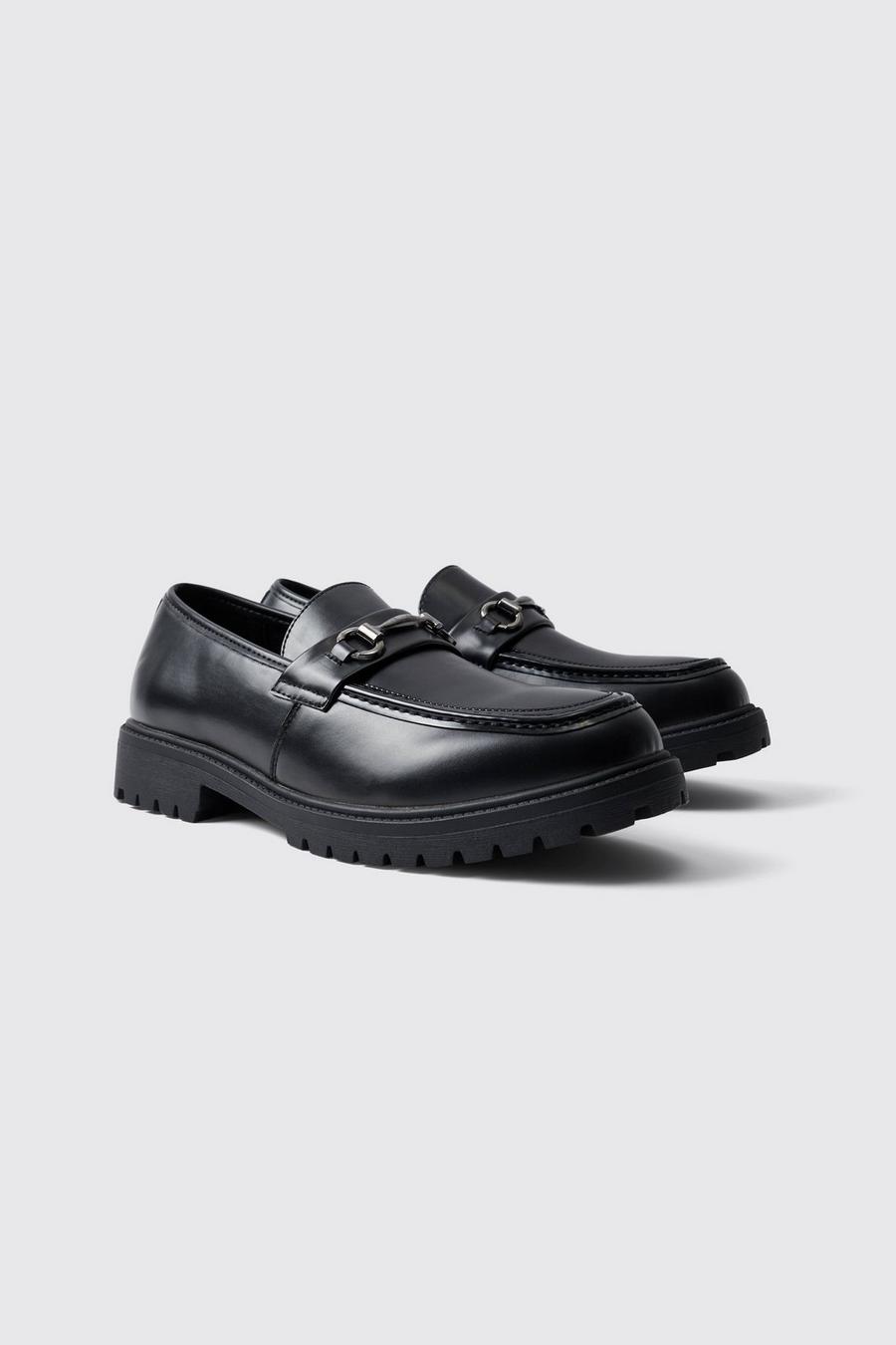 Black nero Chunky Snaffle Loafer