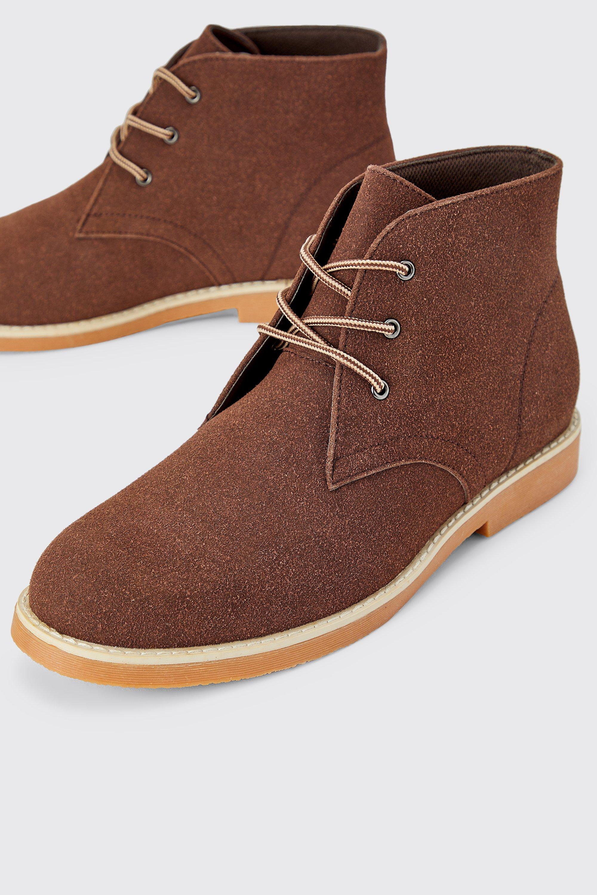 Botas chukka de ante sint tico boohoo