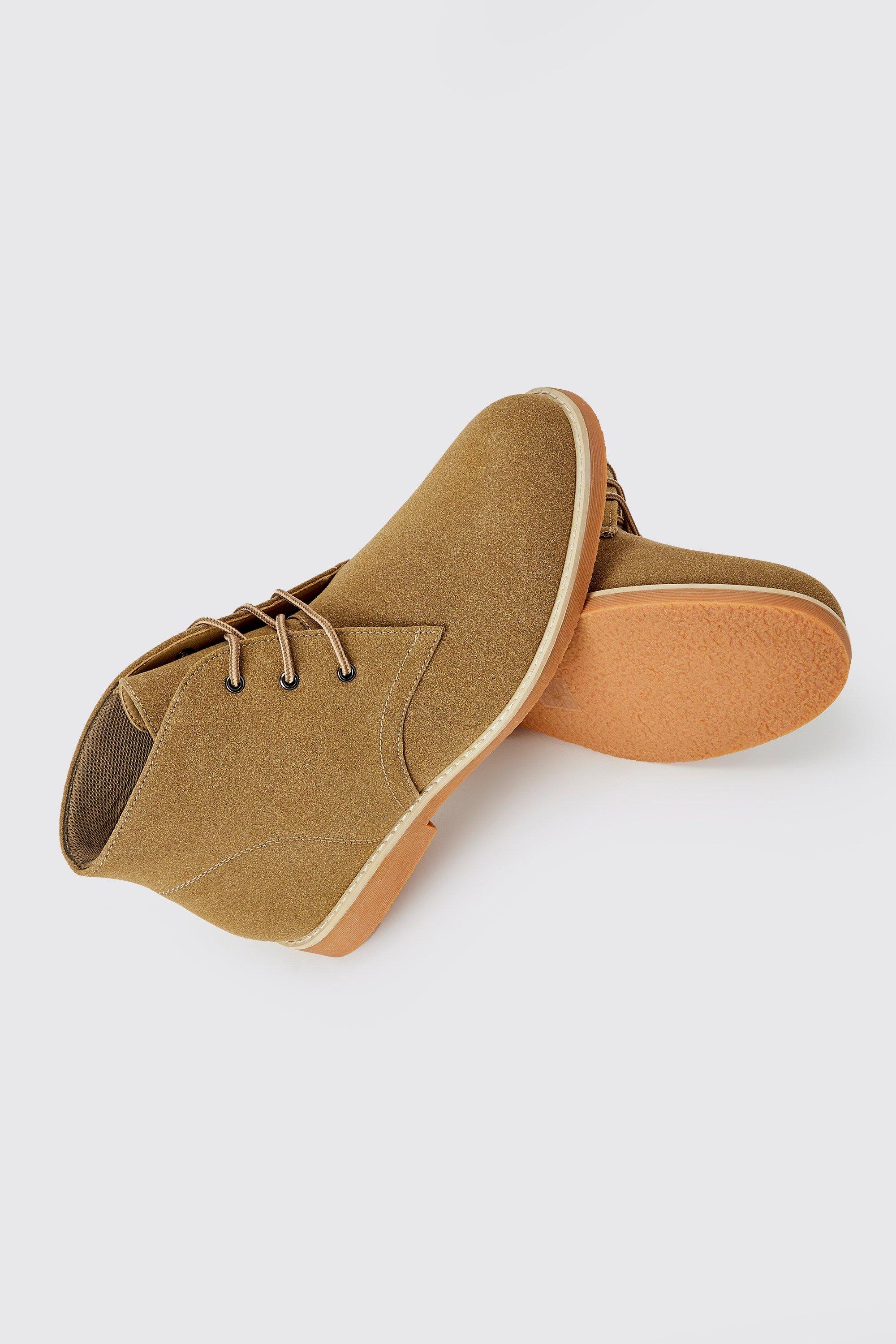 Faux suede chukka boots outlet