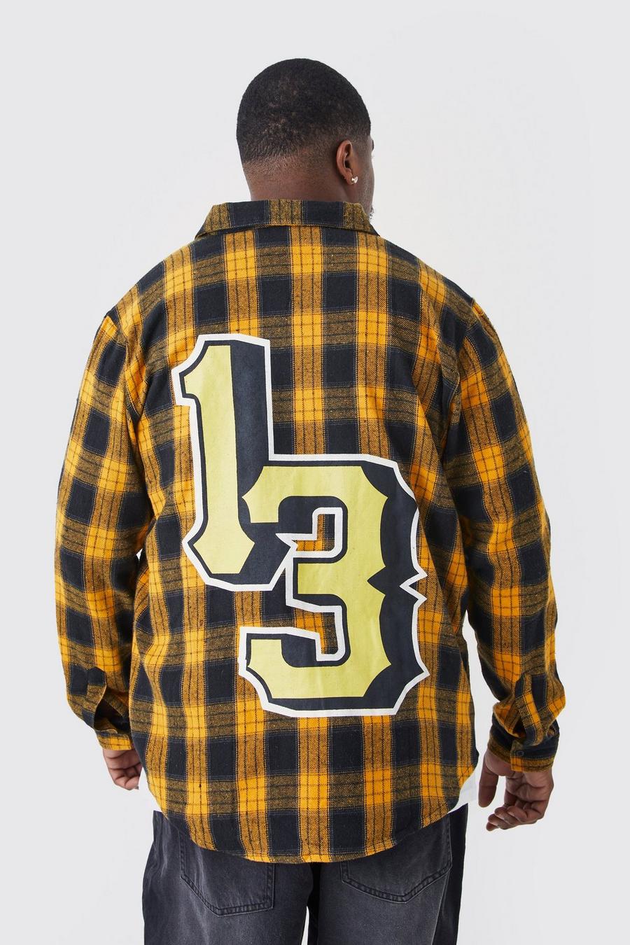 Navy Plus Long Sleeve 13 Check Shirt image number 1