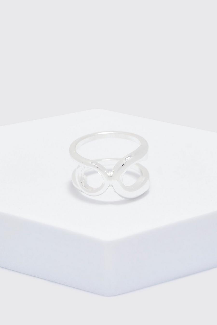 Silver Linked Stacker Ring