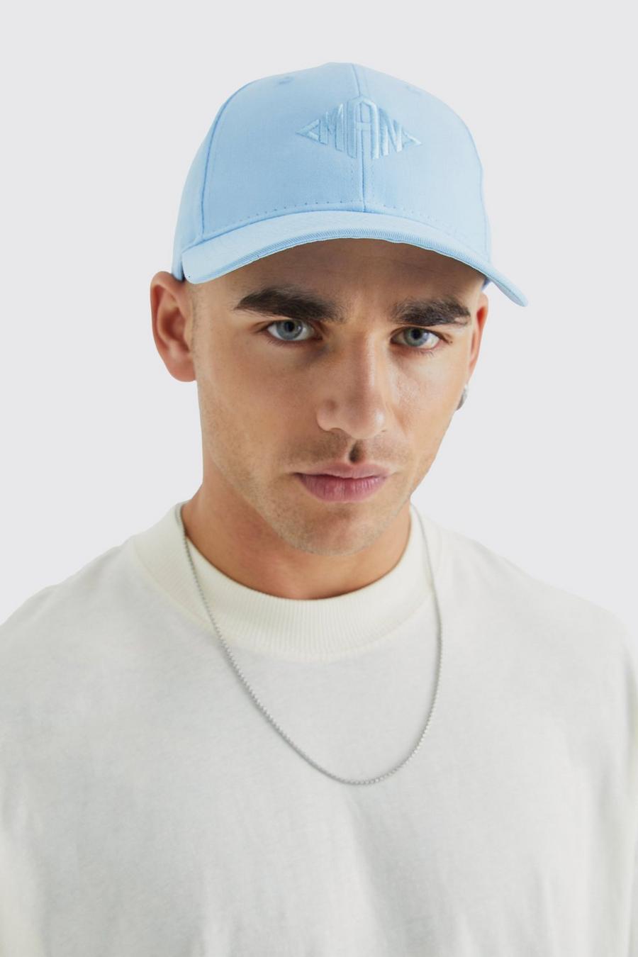 Light blue Man Triangle Embroidered Cap image number 1