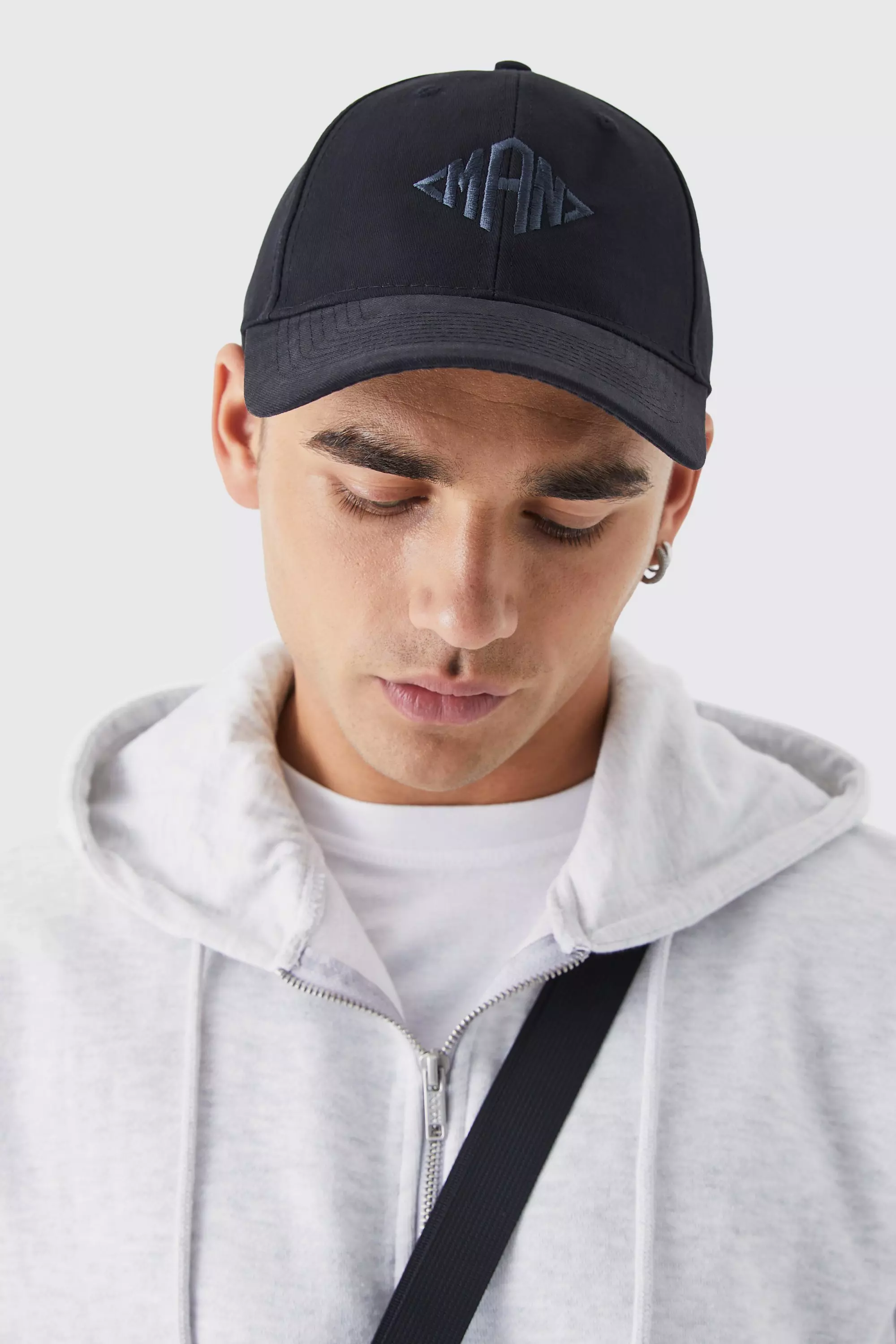 Black Man Triangle Embroidered Cap alternative image
