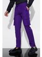 Pantalón cargo ajustado entallado, Purple