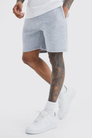 Grey Short Length Slim Fit Jersey Short