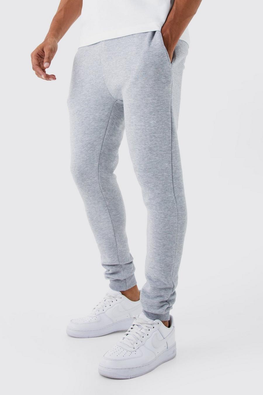 Pantaloni tuta Super Skinny Fit, Grey marl gris