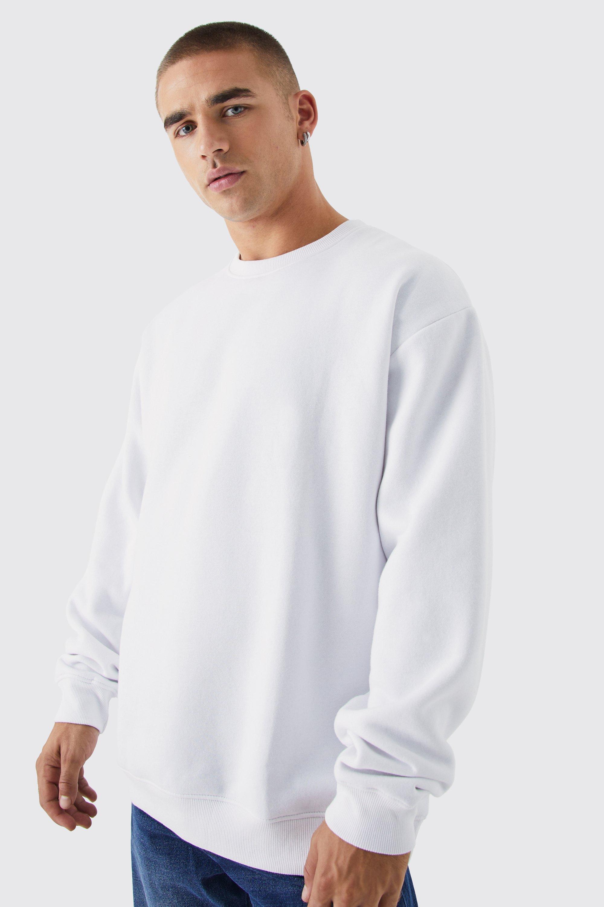 White hotsell basic sweatshirt