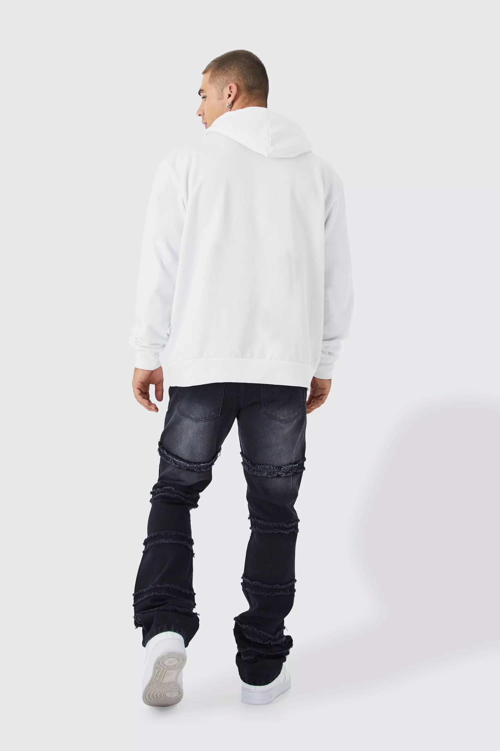 White Man Signature Over The Head Hoodie alternative image