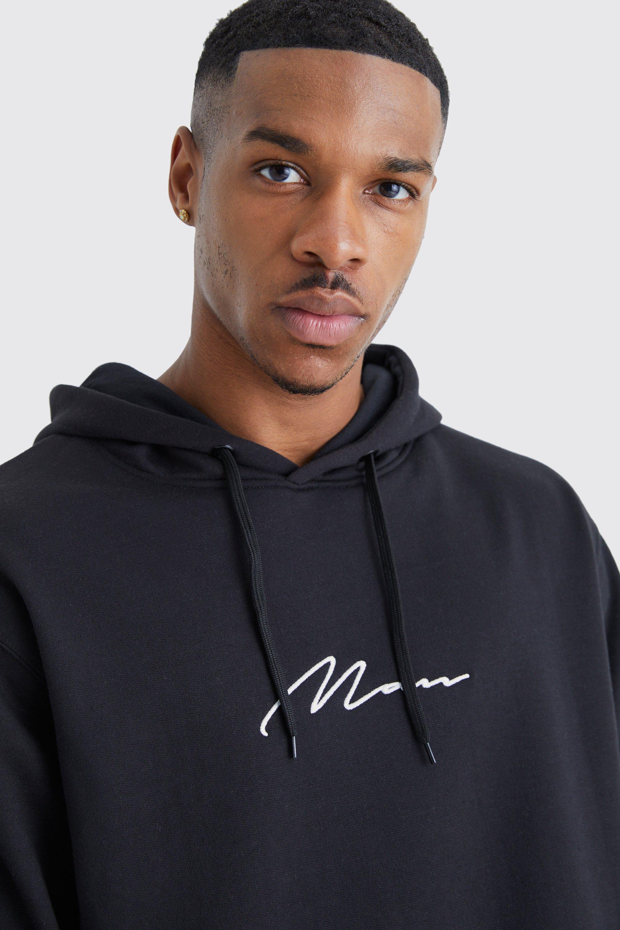 Man Signature Over The Head Hoodie