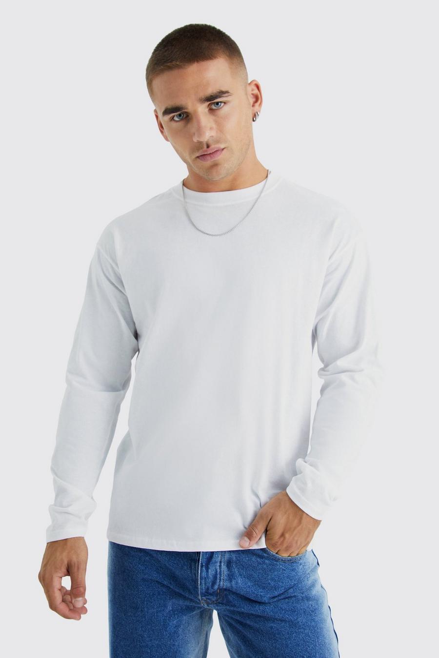 White blanco Long Sleeve Crew Neck T-shirt image number 1