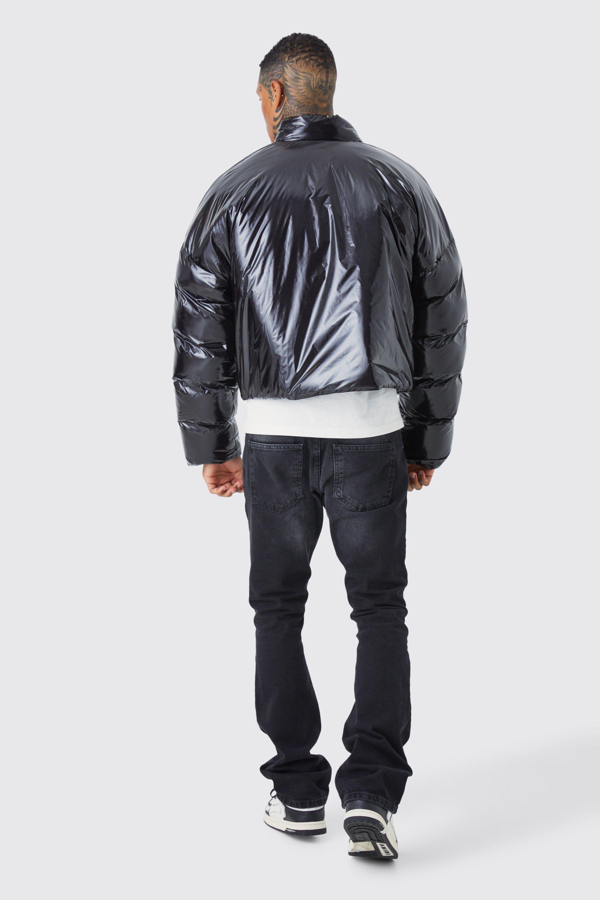 Boxy High Shine Volume Padded Puffer Bomber