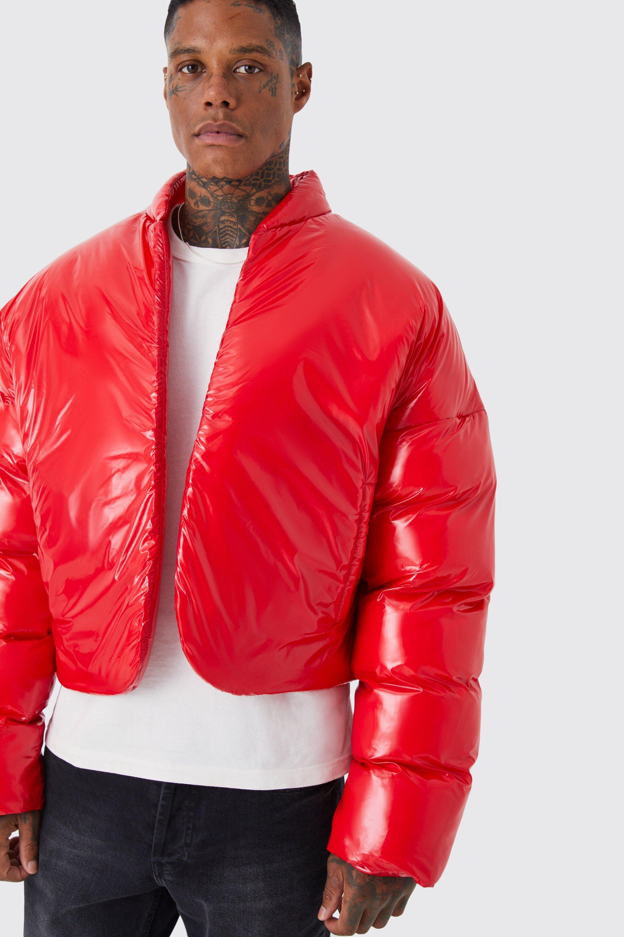 Puffy bomber cheap jacket mens