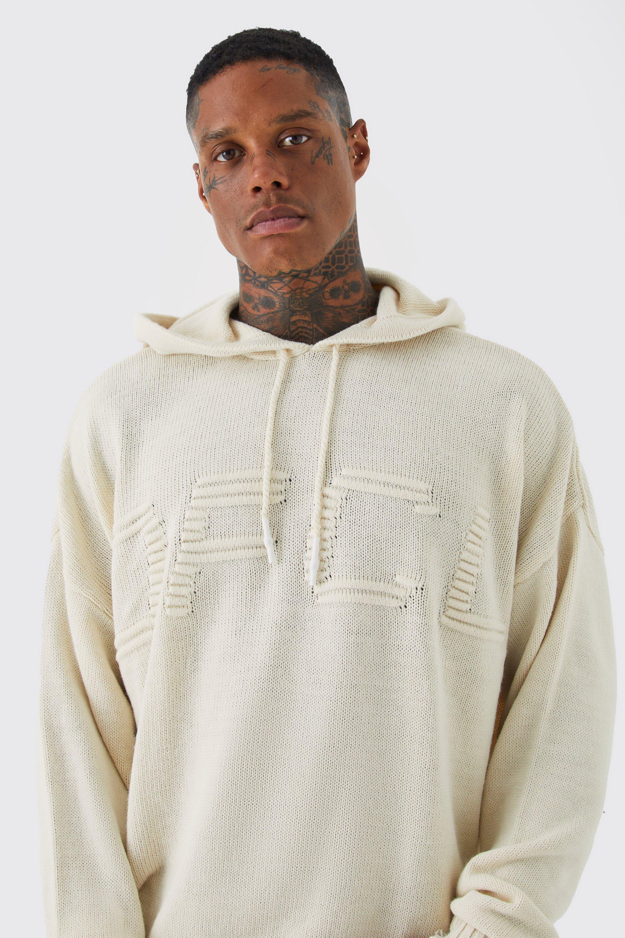 Knitted hoodie store