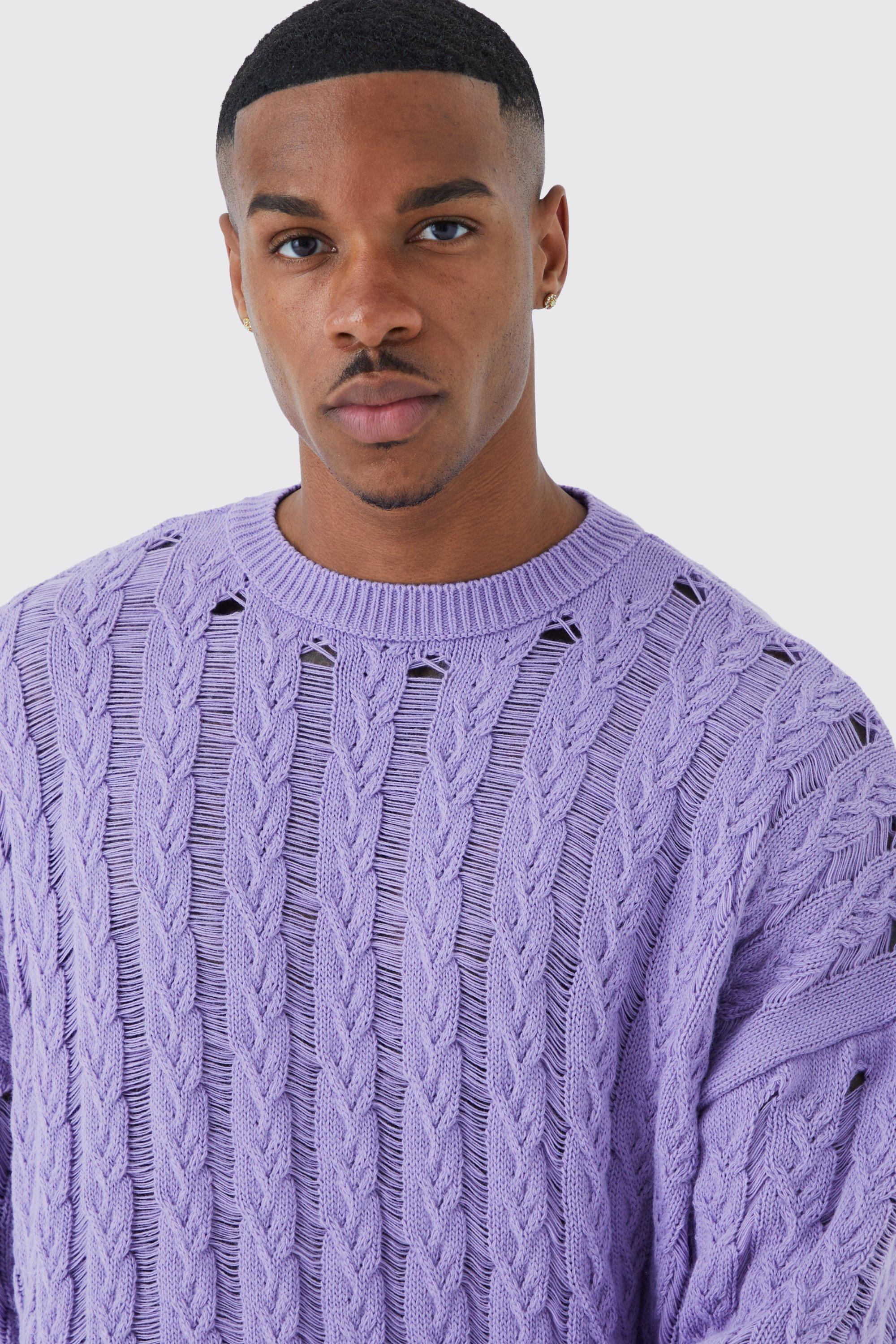 Mens plum jumper hotsell