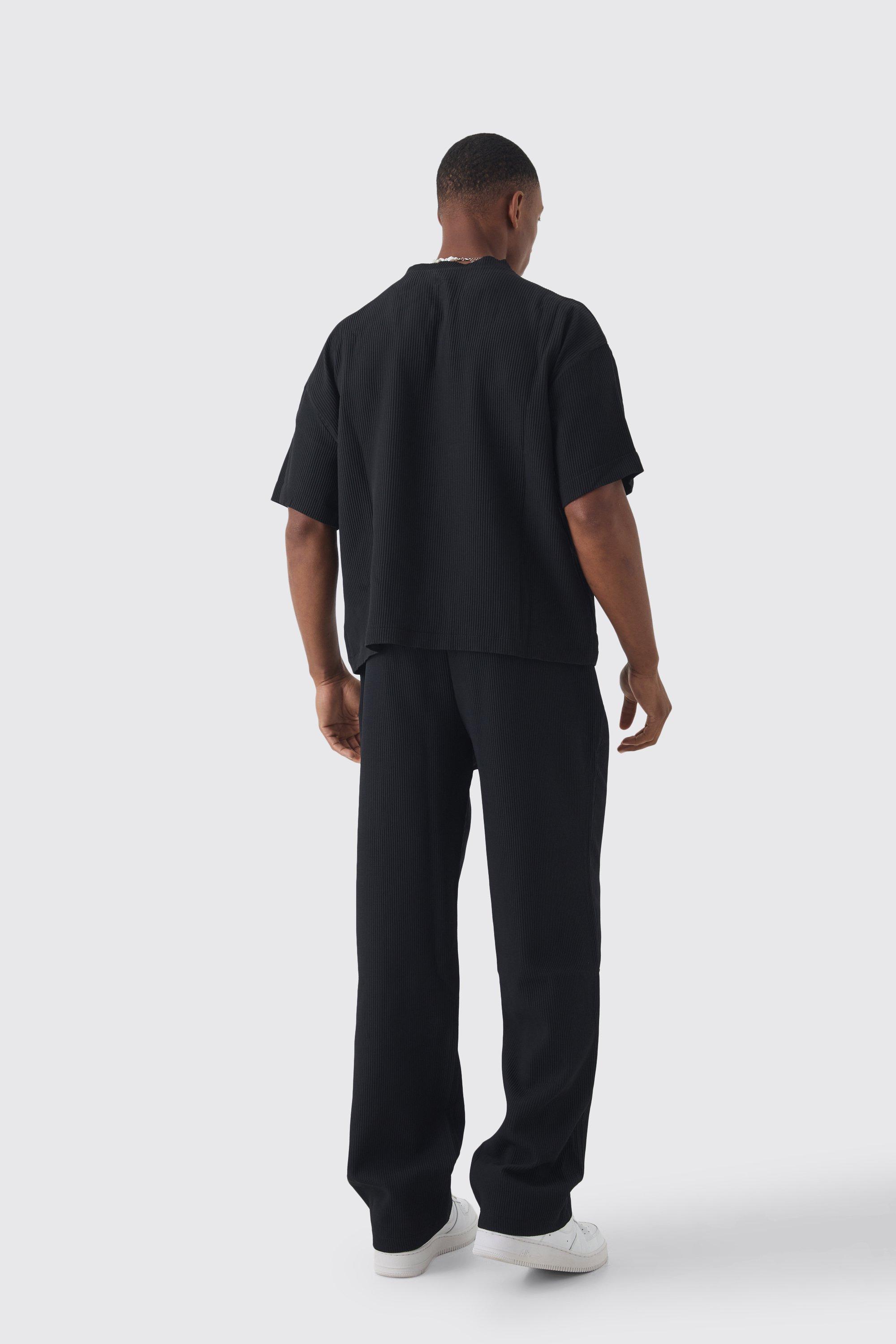 Relaxed fit pleated chino deals