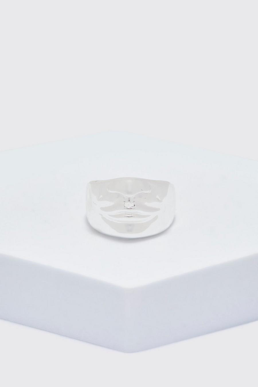 Silver Face Ring 