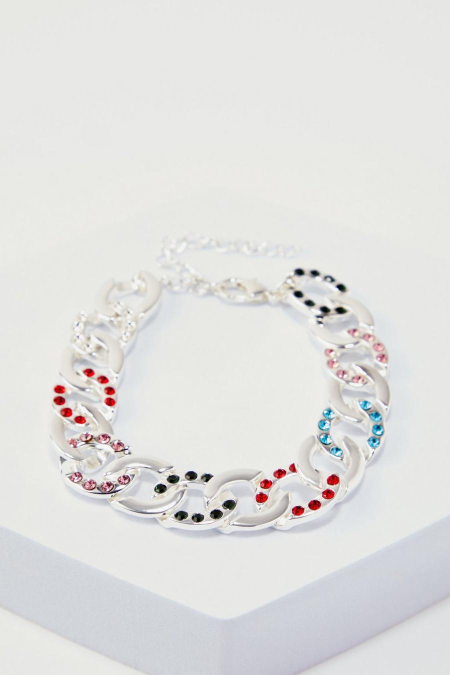 Silver Iced Armband image number 1